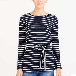 🆕 J. Crew Women's Striped Belted Sweatshirt 🆕